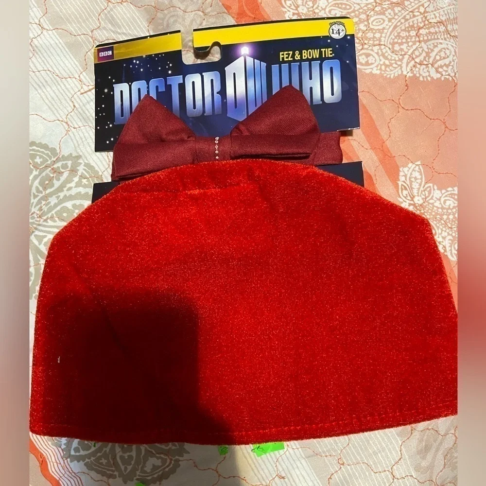 New Halloween Cos Play Doctor Who Fez And Bow Tie costume